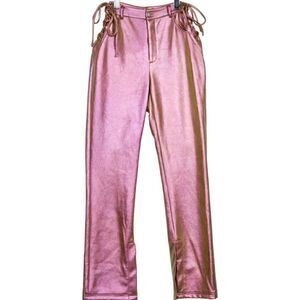 Nicholas Valeria iridescent lace up side pants NWT